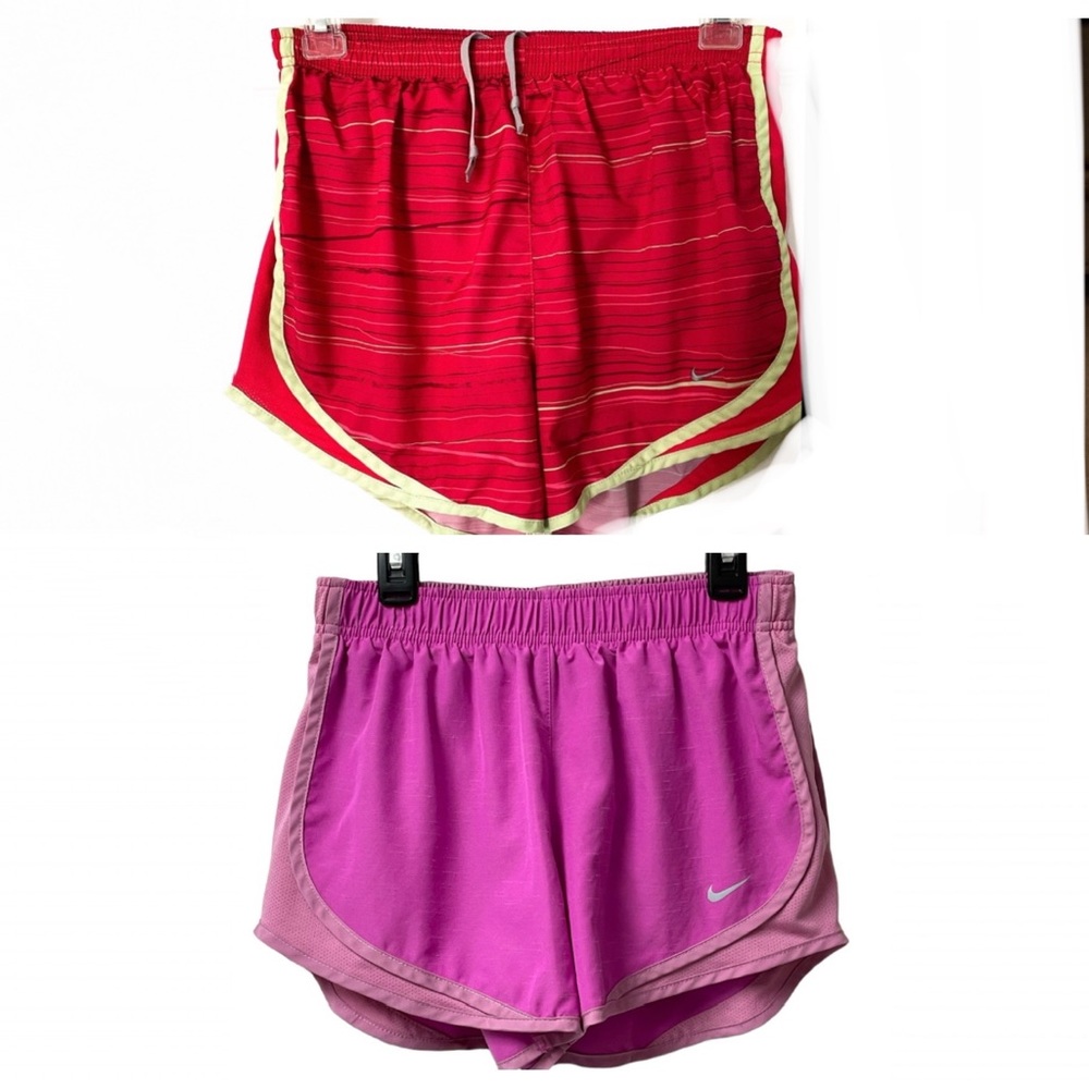 Nike Women’s Air Tempo Dri-Fit Lined Draw String Running Shorts 2 Pair Small